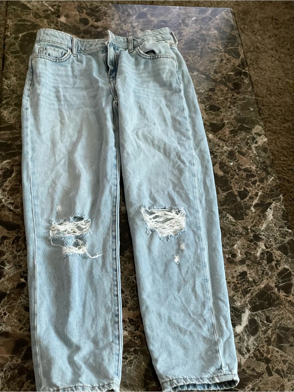 Forever 21 Light Blue Distressed Kids Jeans